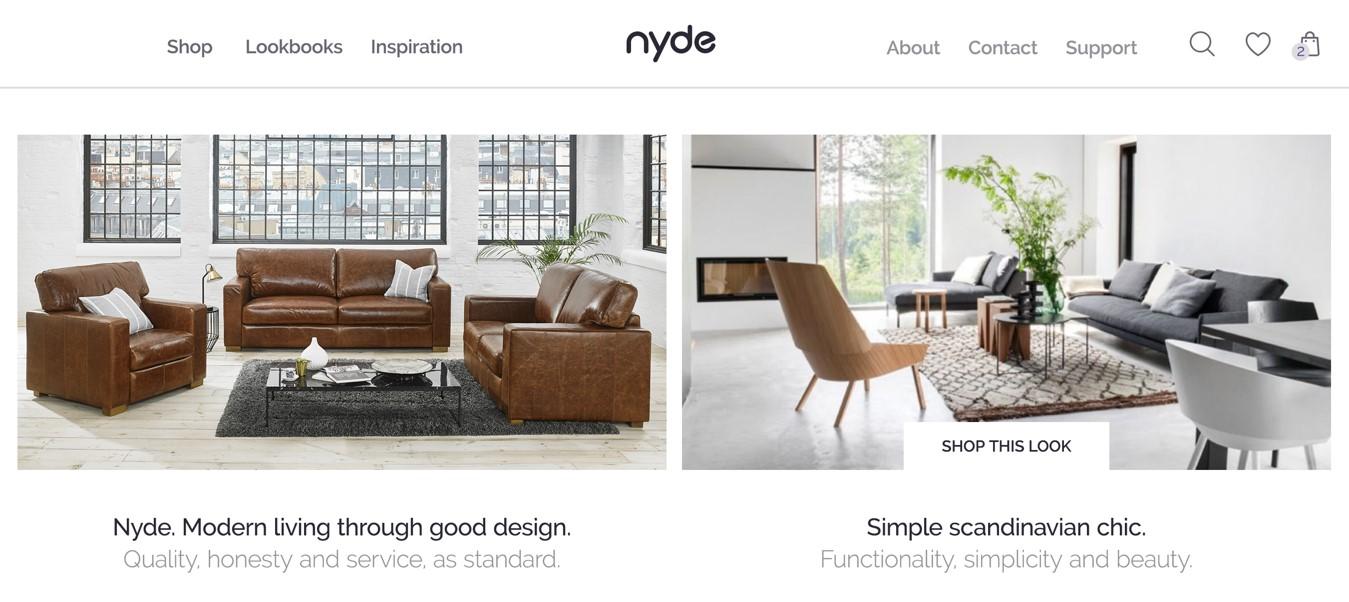 High-end modern furniture in a stylish room