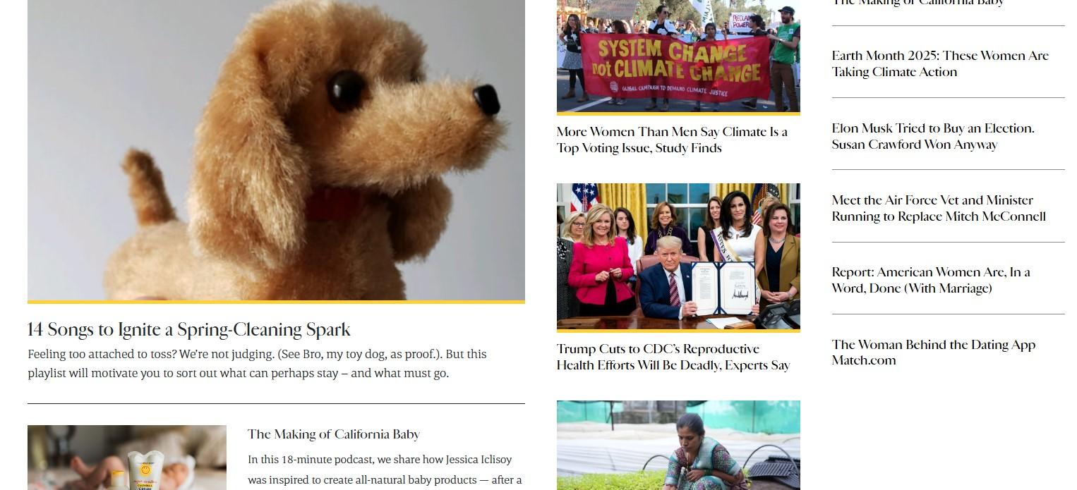 Montage of different website styles